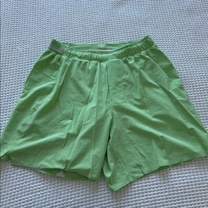 Light Green LULU LEMON Athletic Shorts